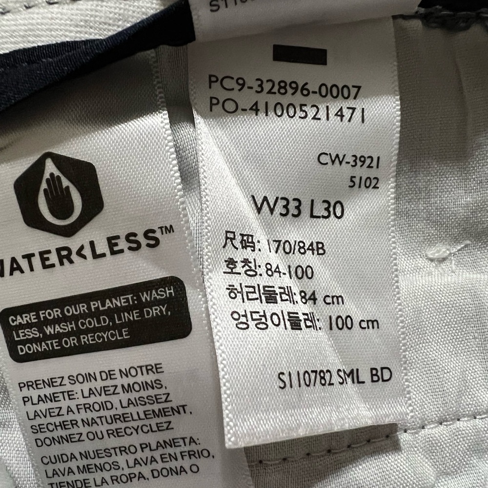 NWOT Dockers Classic Fit waterless pants -Gray W33L30 - Picture 5 of 5